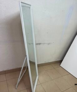 Modern White Full-Length Standing Mirror with Foldable Easel Stand – Rectangular Floor Mirror for Bedroom, Dressing Room & Hallway - Image 4
