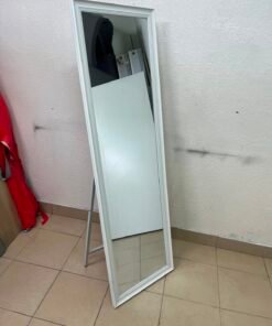 Modern White Full-Length Standing Mirror with Foldable Easel Stand – Rectangular Floor Mirror for Bedroom, Dressing Room & Hallway - Image 5
