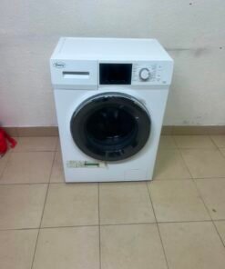 Terim Front-Loading Washing Machine – White Automatic Washer with Digital Display, Rotary Dial, & Large Glass Door - Image 2