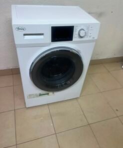 Terim Front-Loading Washing Machine – White Automatic Washer with Digital Display, Rotary Dial, & Large Glass Door - Image 3