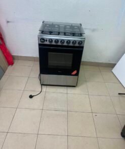 Midea Freestanding 4-Burner Gas Cooker with Oven – Stainless Steel Stove with Foldable Glass Lid & Storage Drawer - Image 2