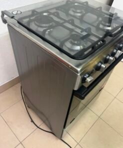 Midea Freestanding 4-Burner Gas Cooker with Oven – Stainless Steel Stove with Foldable Glass Lid & Storage Drawer - Image 4