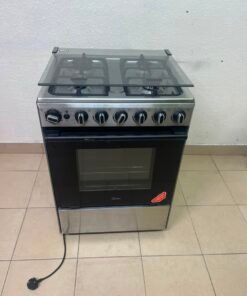 Midea Freestanding 4-Burner Gas Cooker with Oven – Stainless Steel Stove with Foldable Glass Lid & Storage Drawer - Image 6