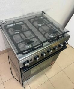 Midea Freestanding 4-Burner Gas Cooker with Oven – Stainless Steel Stove with Foldable Glass Lid & Storage Drawer - Image 9
