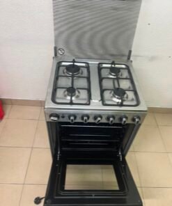 Midea Freestanding 4-Burner Gas Cooker with Oven – Stainless Steel Stove with Foldable Glass Lid & Storage Drawer - Image 11