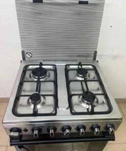 Midea Freestanding 4-Burner Gas Cooker with Oven – Stainless Steel Stove with Foldable Glass Lid & Storage Drawer - Image 12
