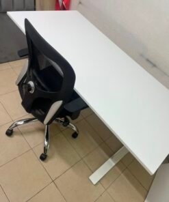 Ergonomic Black Mesh Office Chair – Adjustable Lumbar Support Dial, Flip-Up Armrests & Chrome Base - Image 6