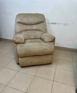Danube Home's "Benedict" single-seat fabric recliner in beige. - Image 11