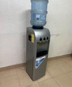 Hitachi Top-Loading Water Dispenser – Silver Freestanding Cooler with Hot, Cold & Room Temperature Taps, Compressor Cooling & Bottom Storage Cabinet - Image 4