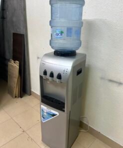 Hitachi Top-Loading Water Dispenser – Silver Freestanding Cooler with Hot, Cold & Room Temperature Taps, Compressor Cooling & Bottom Storage Cabinet - Image 9