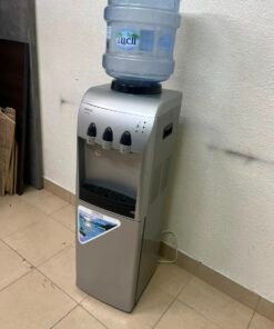 Hitachi Top-Loading Water Dispenser – Silver Freestanding Cooler with Hot, Cold & Room Temperature Taps, Compressor Cooling & Bottom Storage Cabinet - Image 10