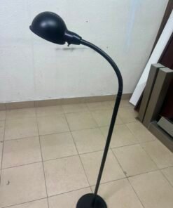 Adjustable Black Gooseneck Floor Lamp – Classic Reading Light with Dome Shade, Flexible Neck & Weighted Base
