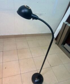 Adjustable Black Gooseneck Floor Lamp – Classic Reading Light with Dome Shade, Flexible Neck & Weighted Base - Image 3