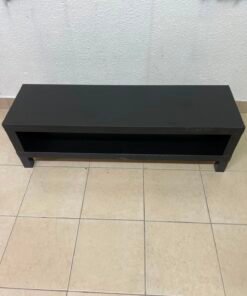 The image shows a TV stand from the IKEA LACK collection in black and brown. - Image 3