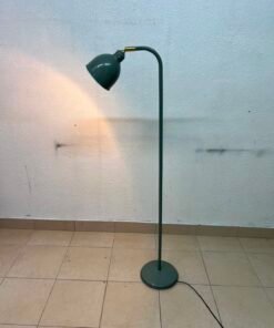 IKEA RÖDFLIK floor reading lamp in grey-green