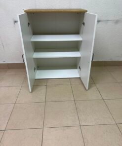 This is the SKRUVBY wardrobe with white doors, measuring 70x90 cm, from IKEA. - Image 6