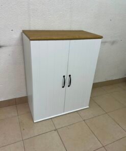 This is the SKRUVBY wardrobe with white doors, measuring 70x90 cm, from IKEA. - Image 4