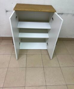 This is the SKRUVBY wardrobe with white doors, measuring 70x90 cm, from IKEA. - Image 5