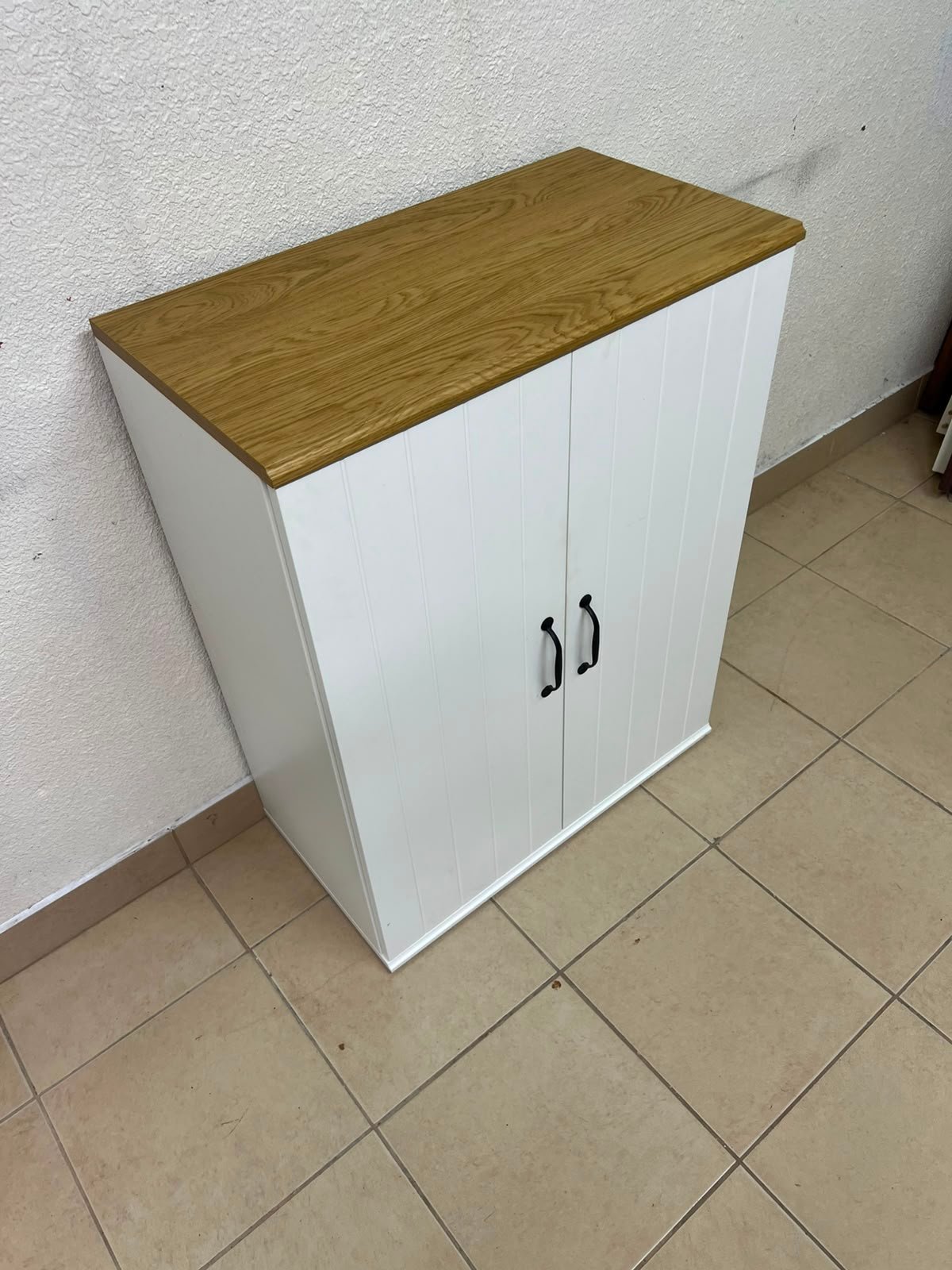 This is the SKRUVBY wardrobe with white doors, measuring 70x90 cm, from IKEA. - Image 8