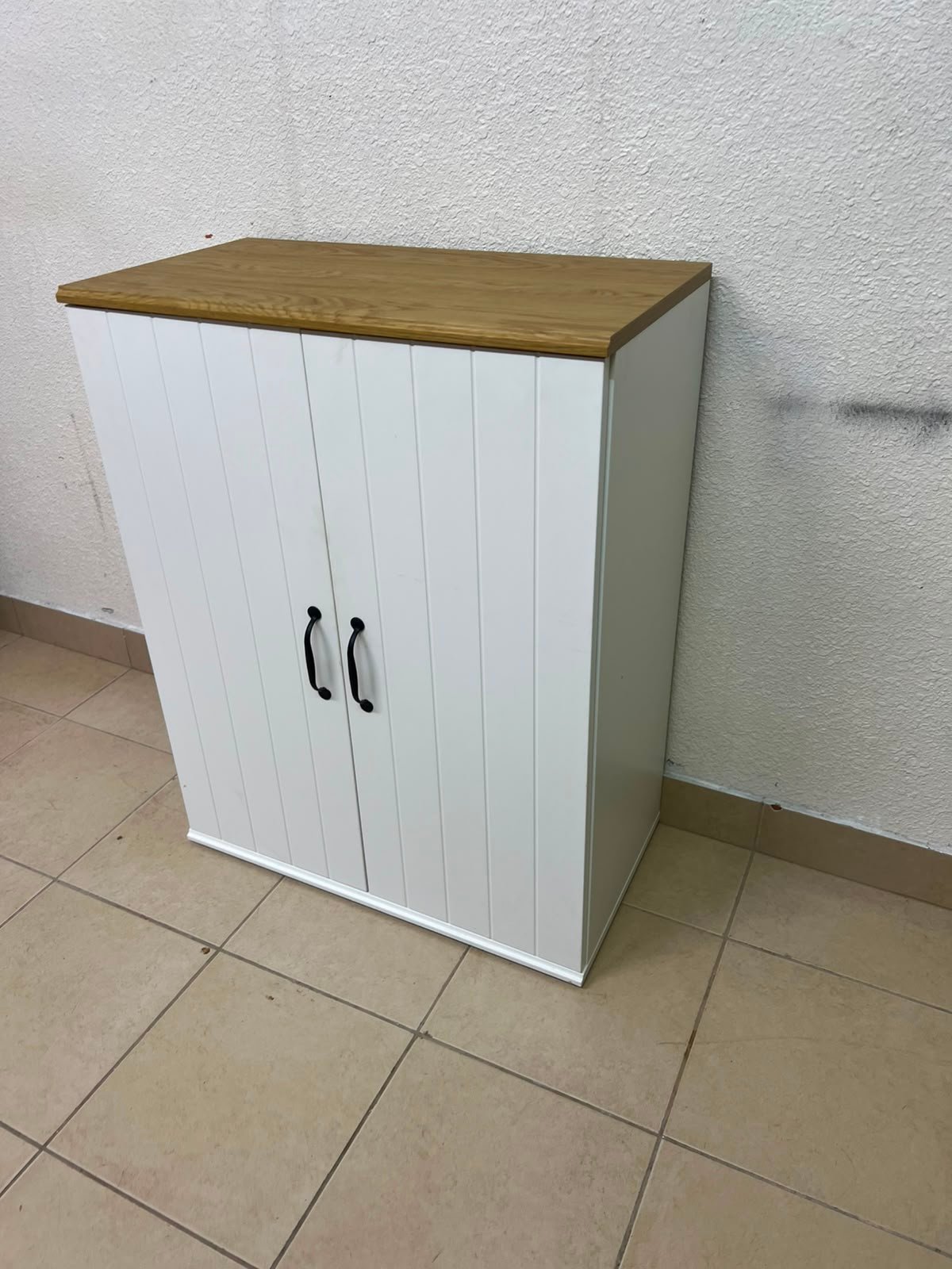 This is the SKRUVBY wardrobe with white doors, measuring 70x90 cm, from IKEA. - Image 7