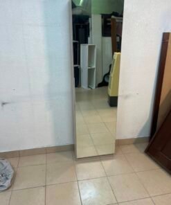 Shoe cabinet with mirrored doors