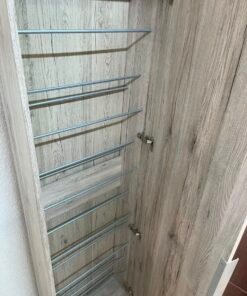 Shoe cabinet with mirrored doors - Image 3