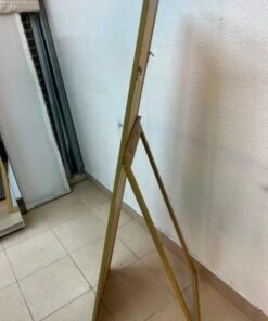 A mirror with a gold frame and a sturdy back stand on which the base is frequently mounted (Cheval Floor Mirror). - Image 7