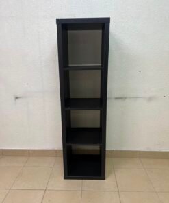 IKEA KALLAX shelving unit in black and brown, vertical design - Image 8