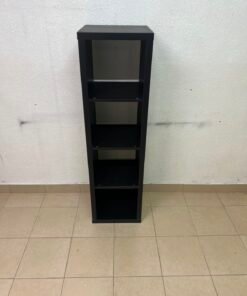IKEA KALLAX shelving unit in black and brown, vertical design - Image 7