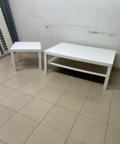 IKEA LACK tables in white (coffee table and matching side table) - Image 4