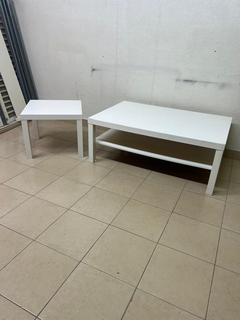 IKEA LACK tables in white (coffee table and matching side table) - Image 4