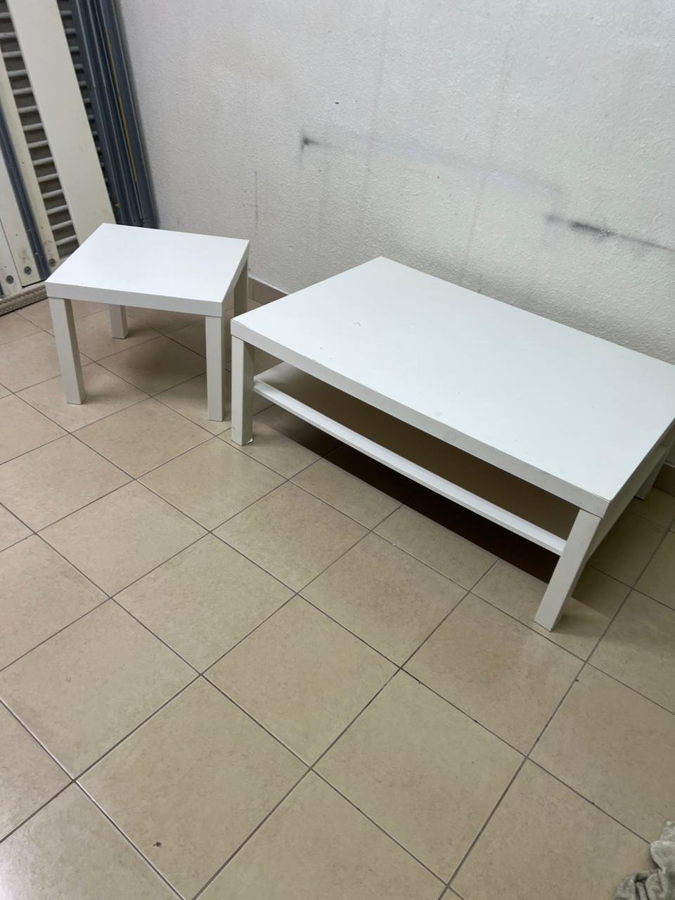 IKEA LACK tables in white (coffee table and matching side table) - Image 3