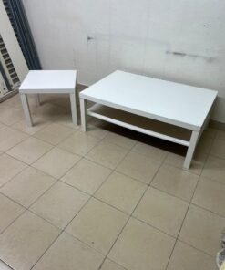 IKEA LACK tables in white (coffee table and matching side table)