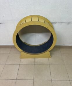 This wooden exercise wheel for cats is designed for indoor use to help cats burn energy and stay fit. - Image 6