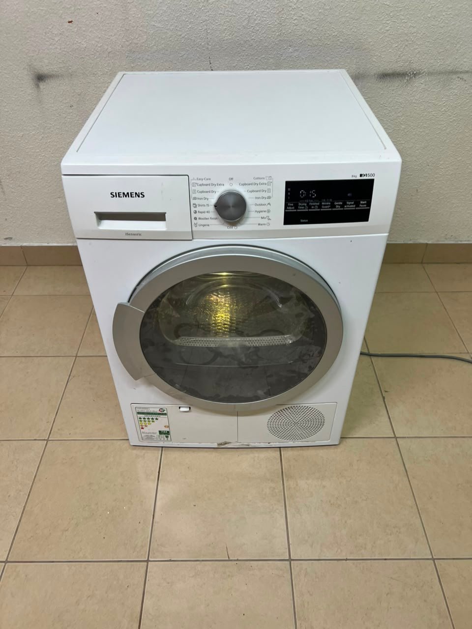 Siemens iQ500 9 kg Heat Pump Dryer – White Front Load Condenser Tumble Dryer - Image 4