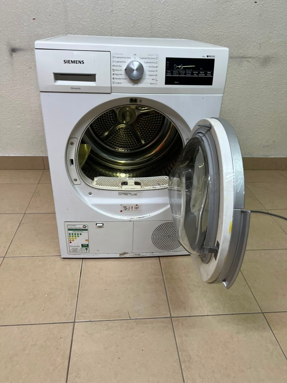 Siemens iQ500 9 kg Heat Pump Dryer – White Front Load Condenser Tumble Dryer - Image 6