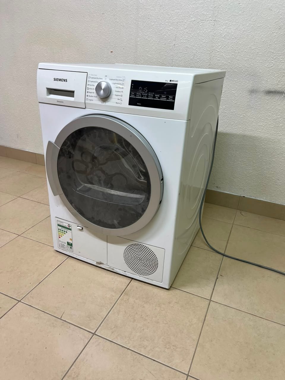 Siemens iQ500 9 kg Heat Pump Dryer – White Front Load Condenser Tumble Dryer - Image 8