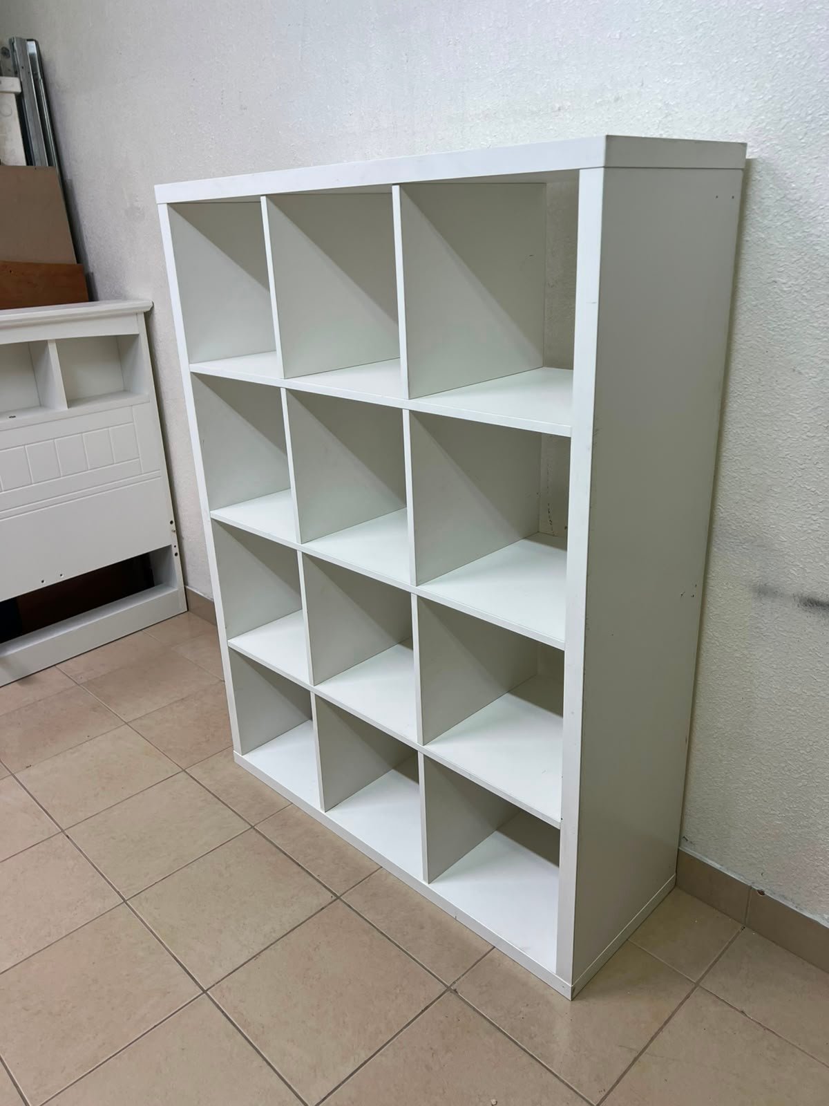 Modern White 12-Cube Bookshelf / Storage Organizer – 4-Tier Open Compartment Shelving Unit for Living Room, Bedroom & Office - Image 2