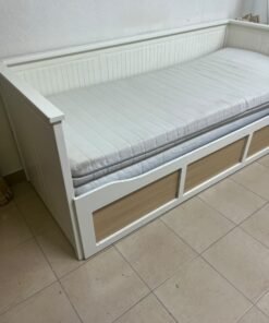 IKEA HEMNES daybed frame in white, featuring three built-in storage drawers. - Image 13