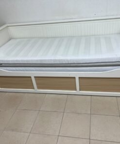 IKEA HEMNES daybed frame in white, featuring three built-in storage drawers. - Image 2