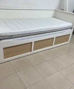 IKEA HEMNES daybed frame in white, featuring three built-in storage drawers. - Image 10