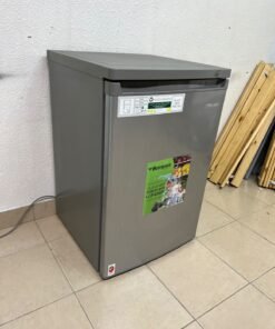 Bompani small single-door upright freezer (Model BUF245S), featuring a silver finish, compact design, and a capacity of approximately 85 to 92 liters. - Image 3