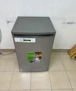 Bompani small single-door upright freezer (Model BUF245S), featuring a silver finish, compact design, and a capacity of approximately 85 to 92 liters. - Image 5