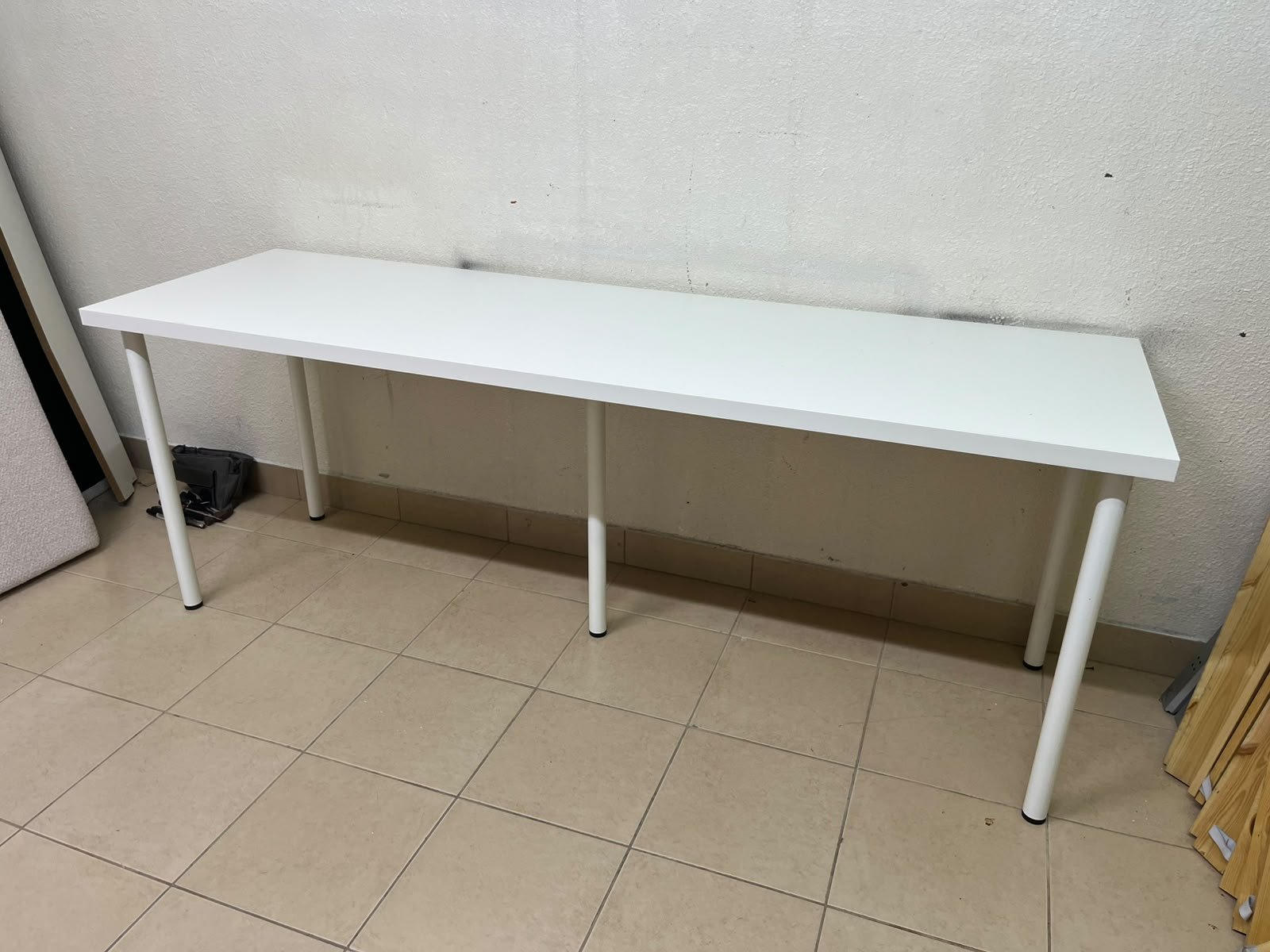 IKEA LAGKAPTEN / ADILS desk in white. - Image 12