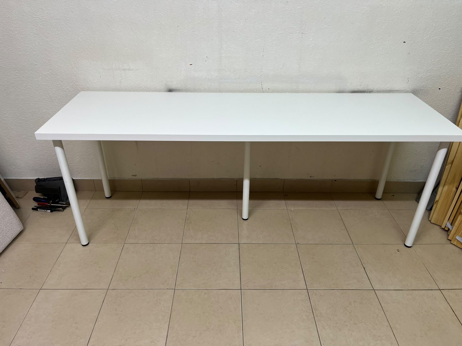 IKEA LAGKAPTEN / ADILS desk in white. - Image 8