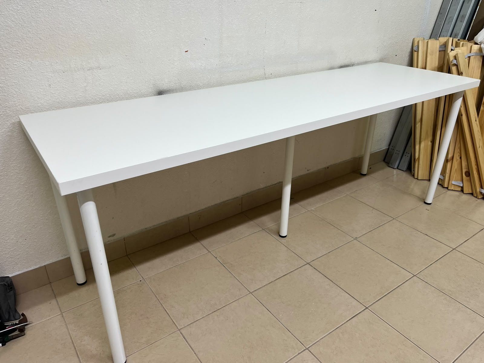 IKEA LAGKAPTEN / ADILS desk in white. - Image 11
