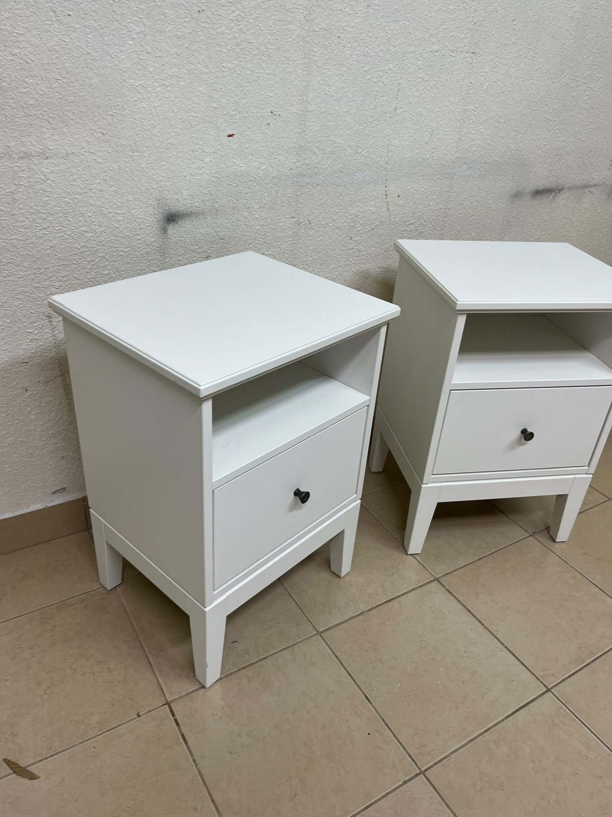 IKEA IDANÄS white bedside table, - Image 3