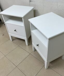 IKEA IDANÄS white bedside table, - Image 4