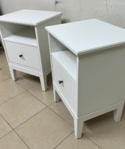 IKEA IDANÄS white bedside table, - Image 6