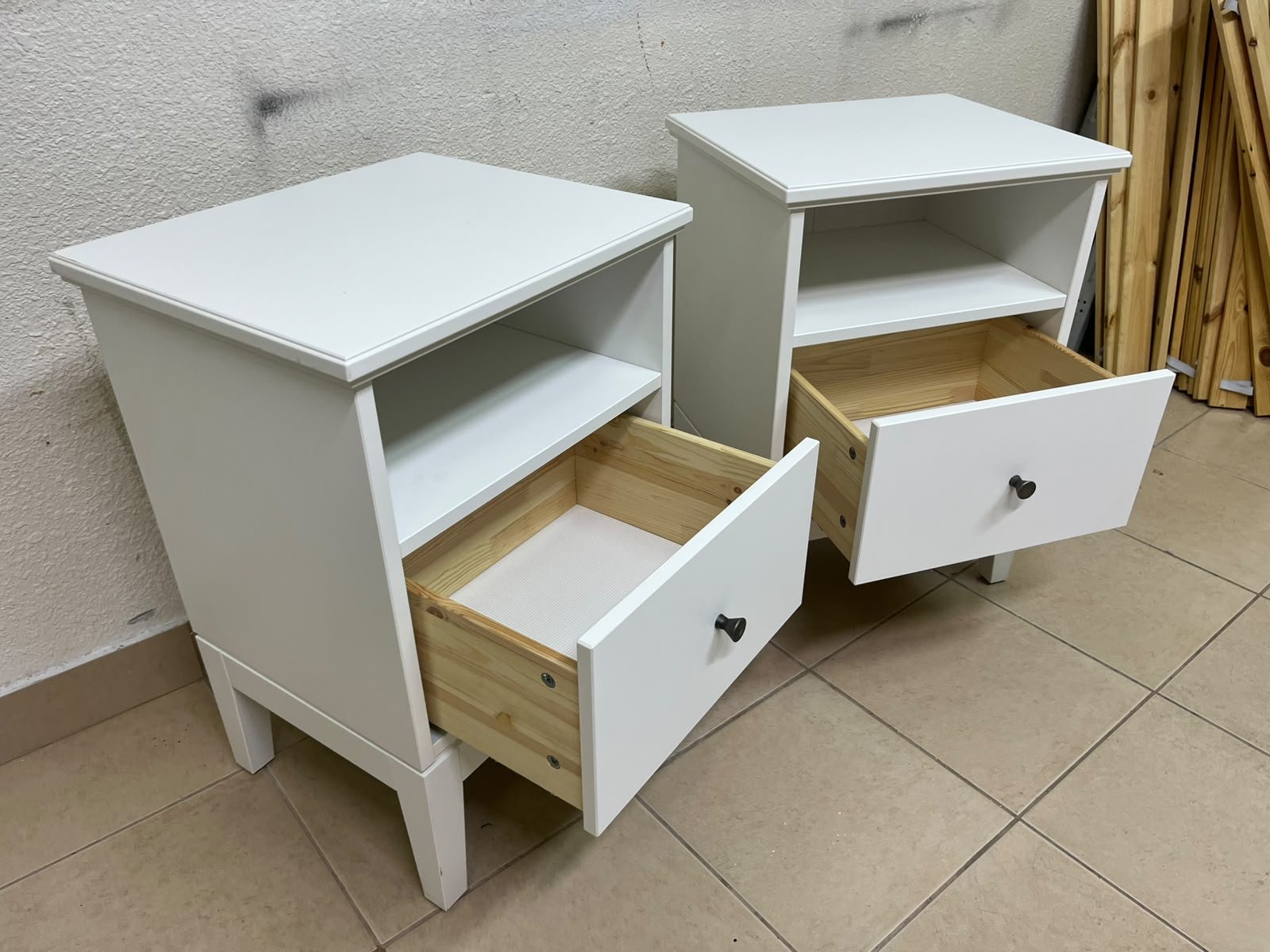 IKEA IDANÄS white bedside table, - Image 8